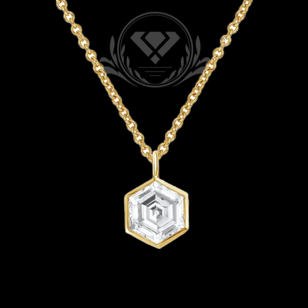 Yellow Gold Lab-Grown Diamond Pendant