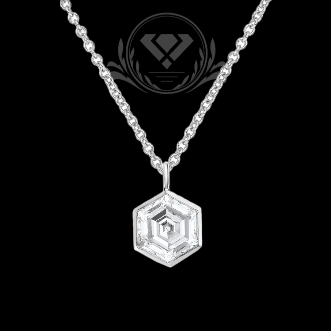 White Gold Lab-Grown Diamond Pendant