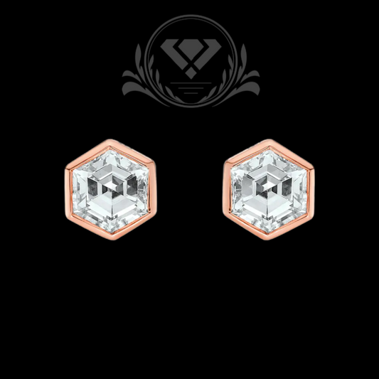 Rose Gold Lab-Grown Diamond Earrings
