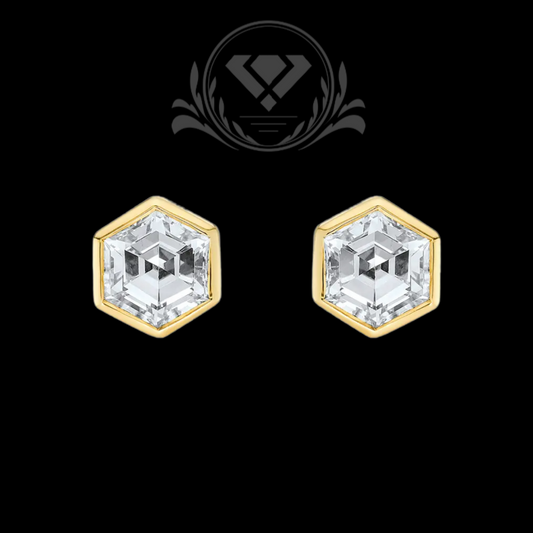 Yellow Gold Lab-Grown Diamond Earrings